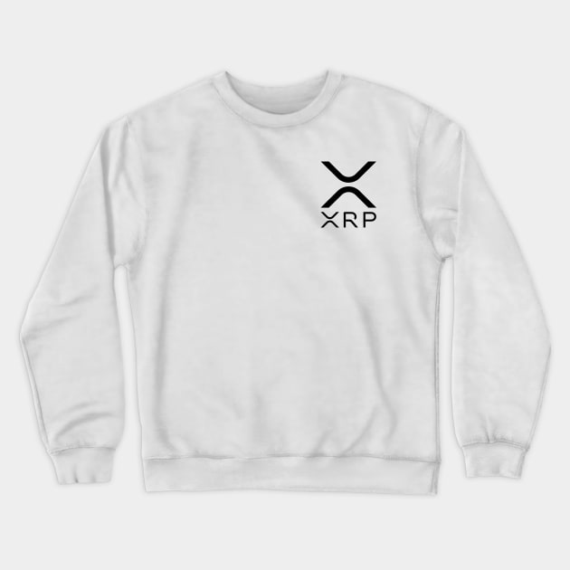 Ripple XRP - SMALL Symbol Crewneck Sweatshirt by Ranter2887